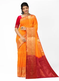 Yellow Pure Silk Zari Work Saree Festive Wear 8 Yellow Pure Silk Zari Work Saree Festive Wear -Sari Grace Shop yellow pure silk zari work saree sabmksrau402 u