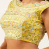 Yellow Silk Embroidery Blouse Party Wear 1 Yellow Silk Embroidery Blouse Party Wear -Sari Grace Shop yellow silk embroidery blouse blspfb168y l